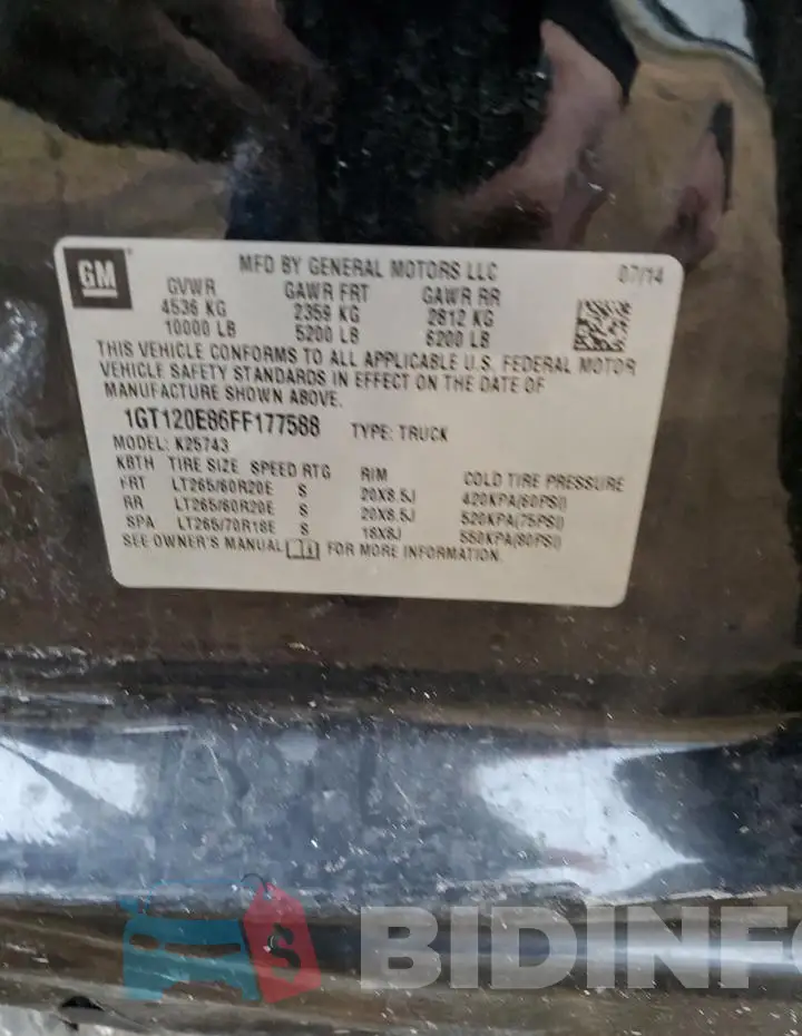 1GT120E86FF177588 Photo# 12
