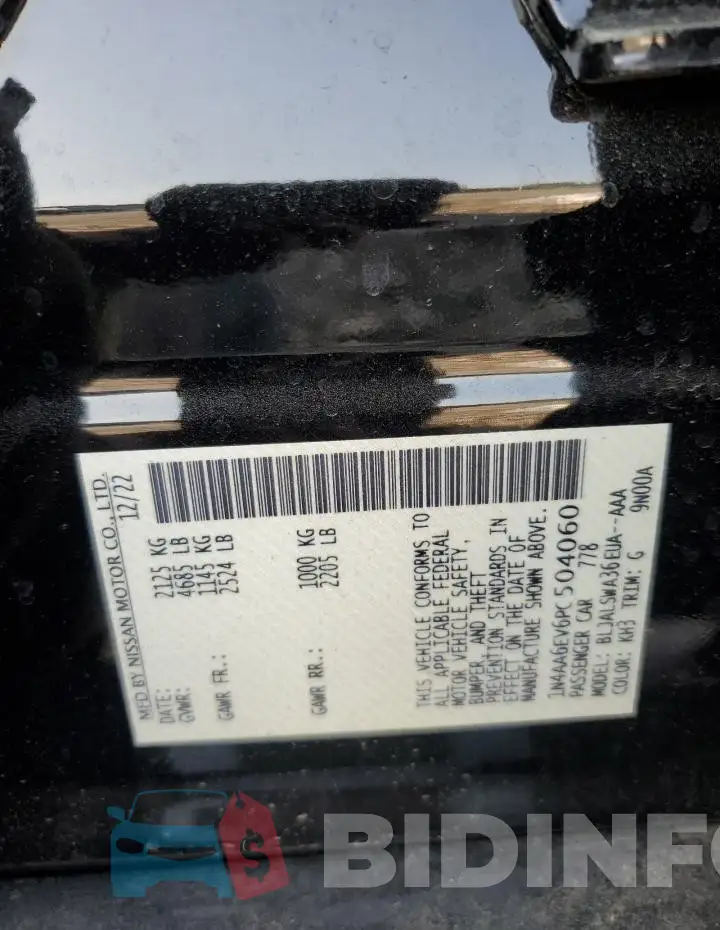 1N4AA6EV6PC504060 Photo# 12