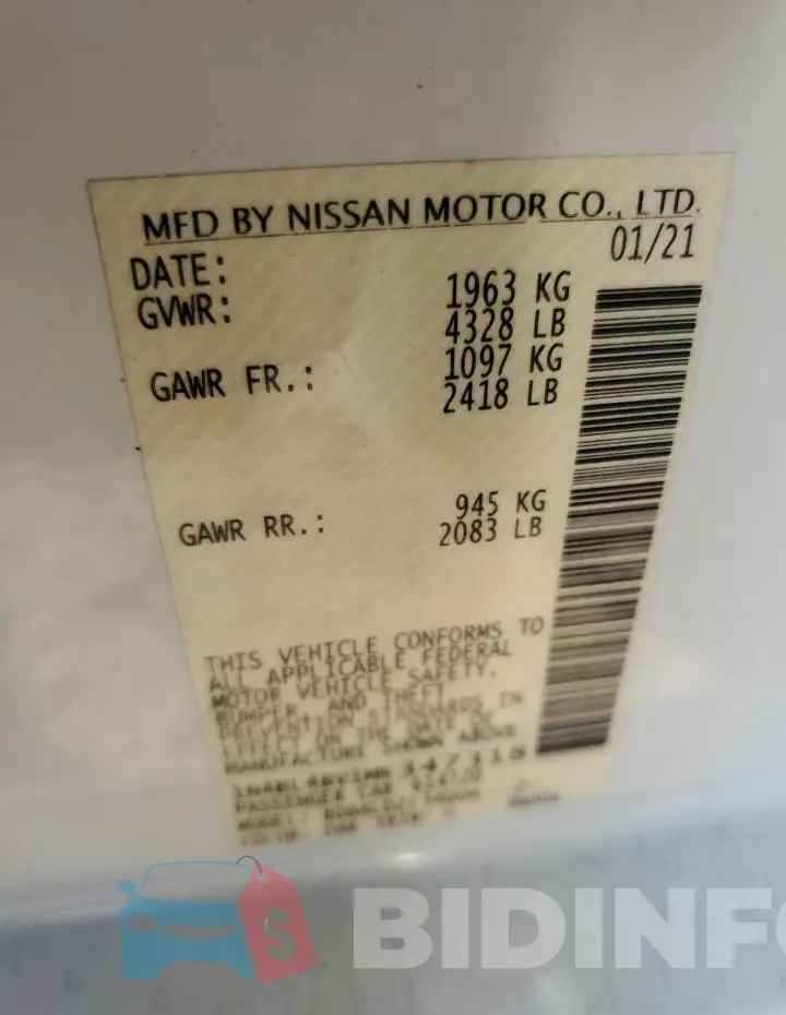 1N4BL4BV1MN347318 Photo# 12