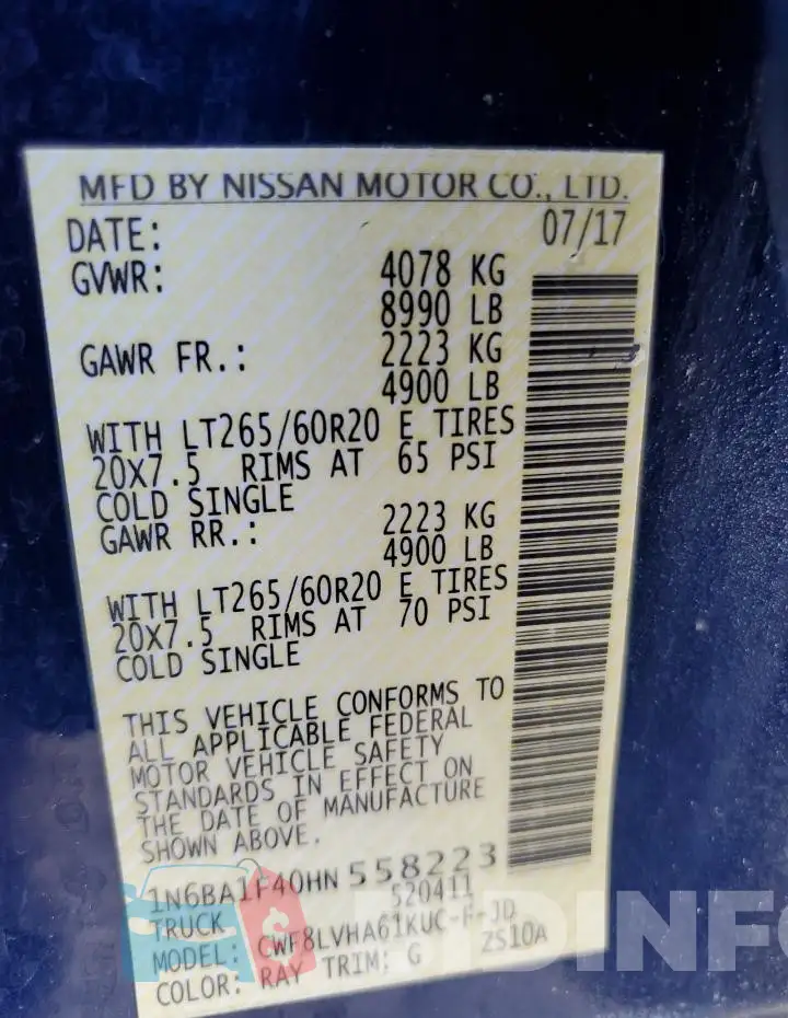 1N6BA1F40HN558223 Photo# 12
