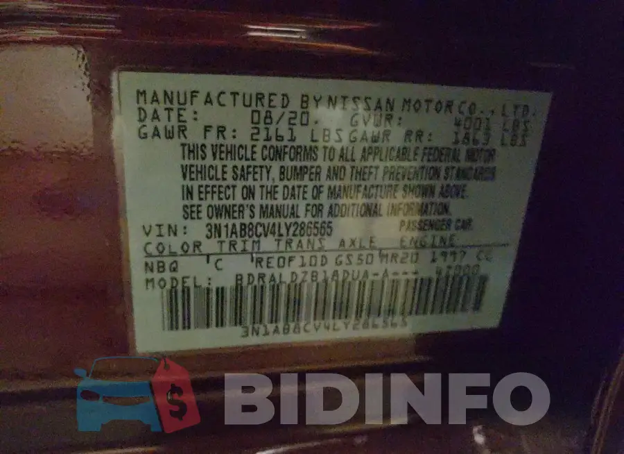 3N1AB8CV4LY286565 Photo# 13