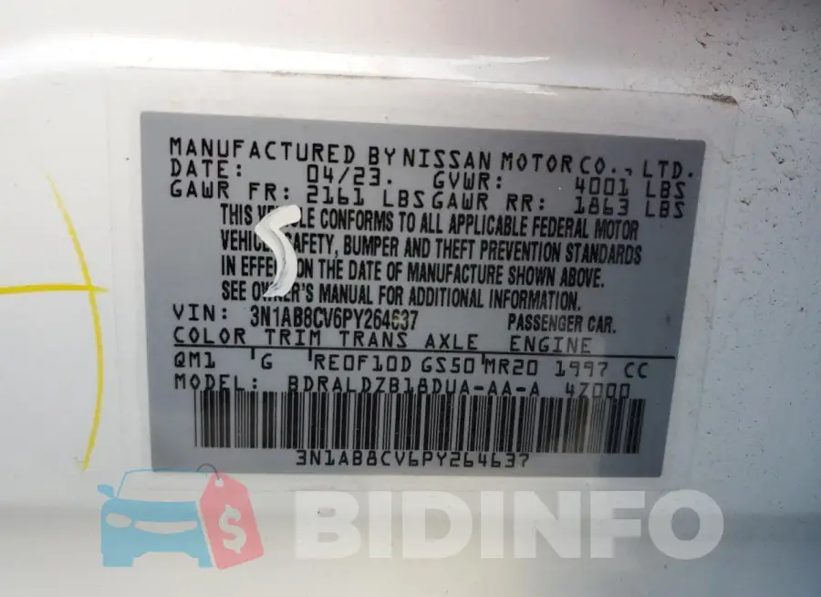 3N1AB8CV6PY264637 Photo# 12