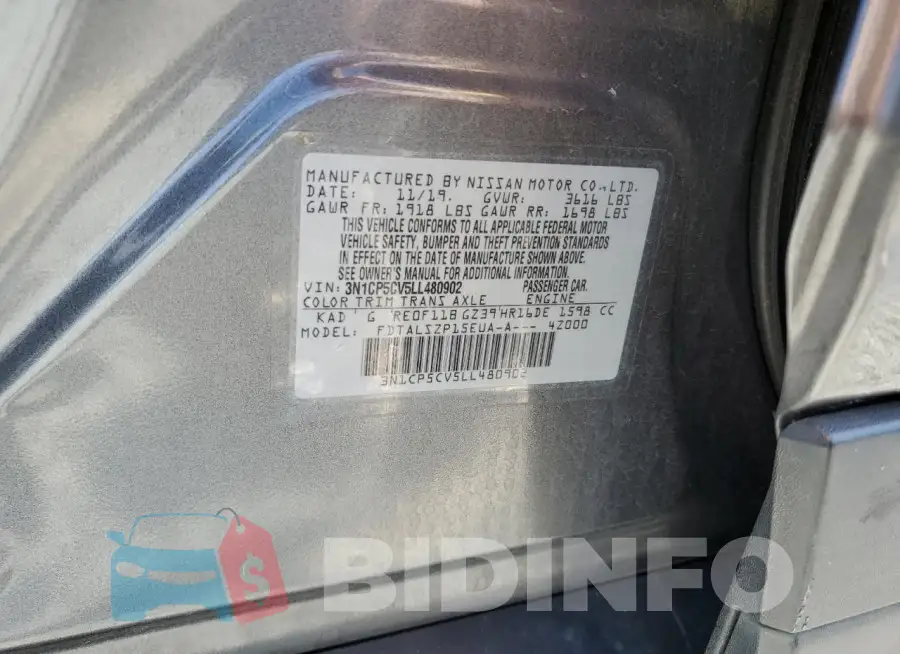 3N1CP5CV5LL480902 Photo# 12