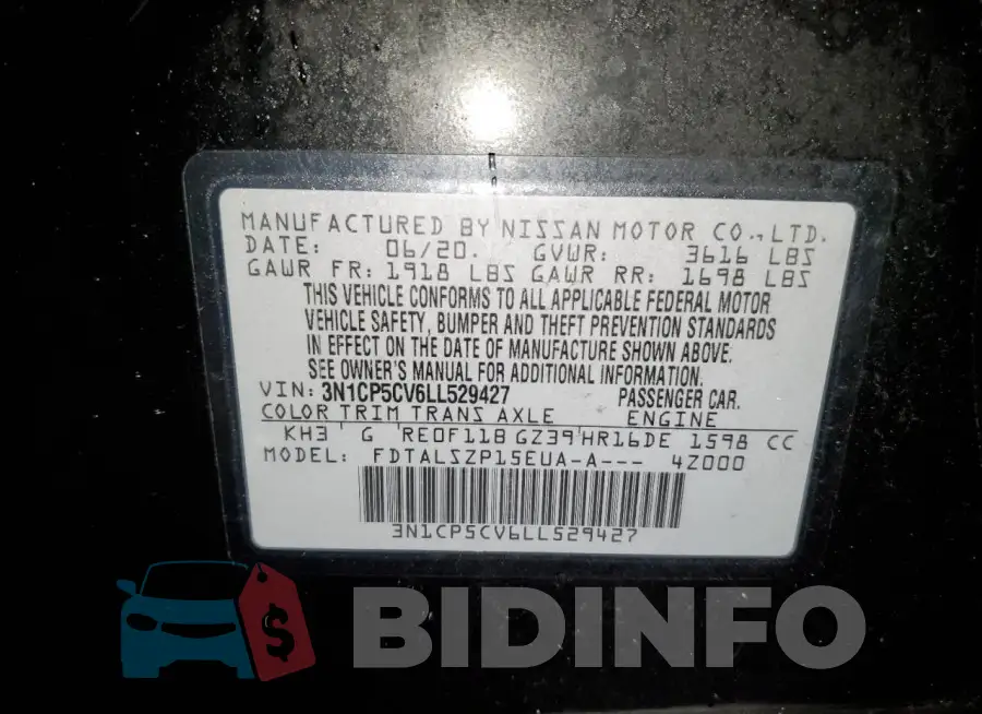 3N1CP5CV6LL529427 Photo# 12