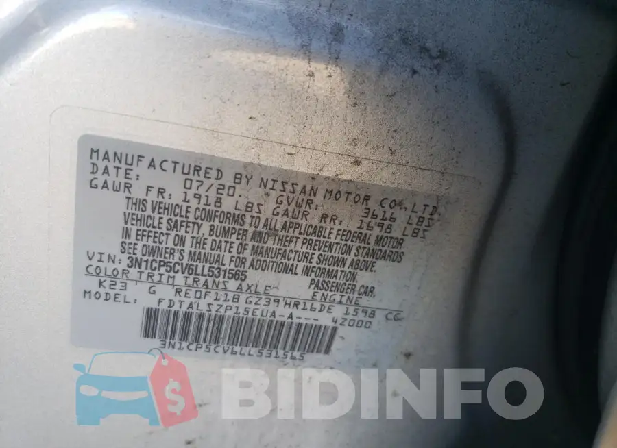 3N1CP5CV6LL531565 Photo# 13