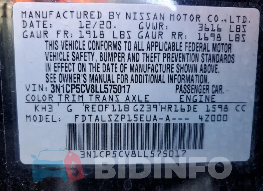 3N1CP5CV8LL575017 Photo# 12