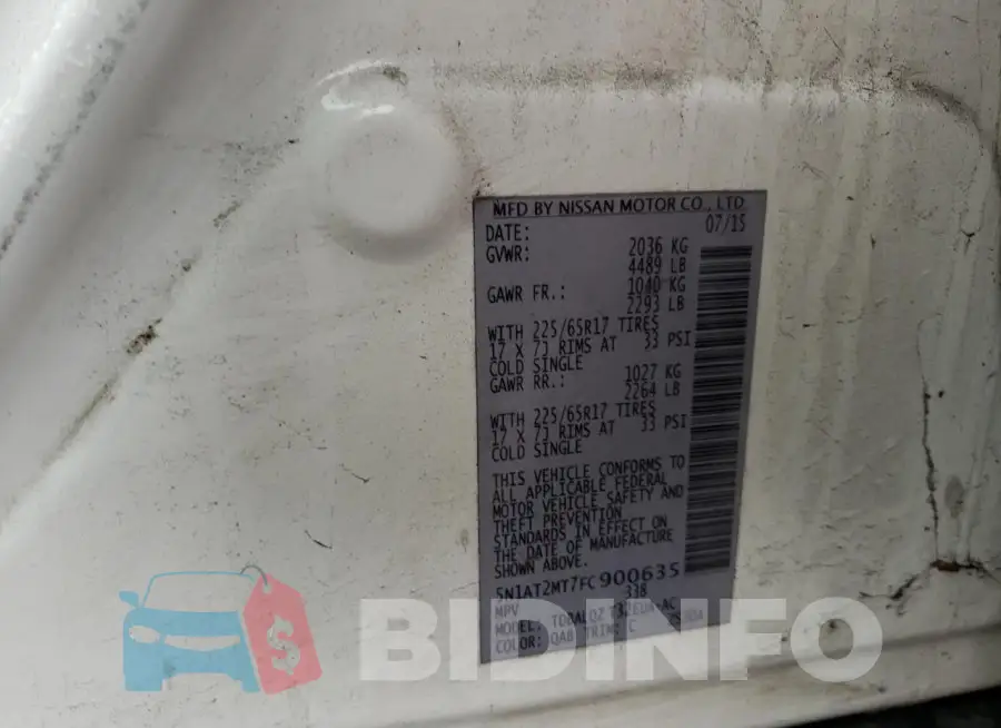 5N1AT2MT7FC900635 Photo# 14