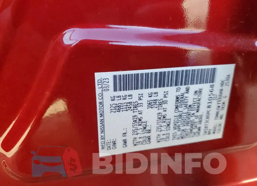 5N1BT3CB0PC810568 Photo# 14