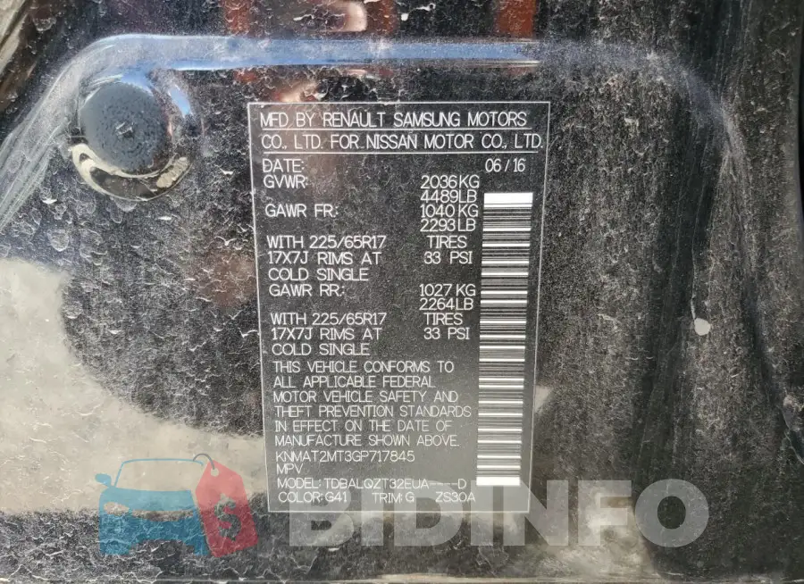 KNMAT2MT3GP717845 Photo# 12