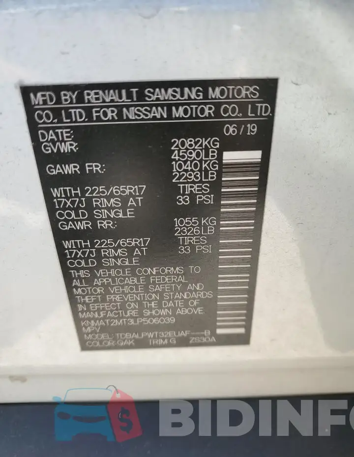KNMAT2MT3LP506039 Photo# 13