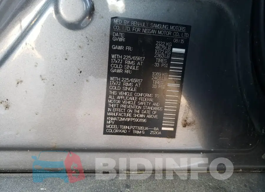 KNMAT2MV8FP590896 Photo# 12