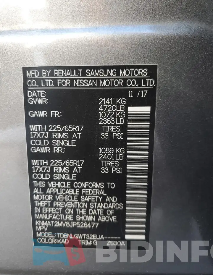 KNMAT2MV8JP526477 Photo# 13