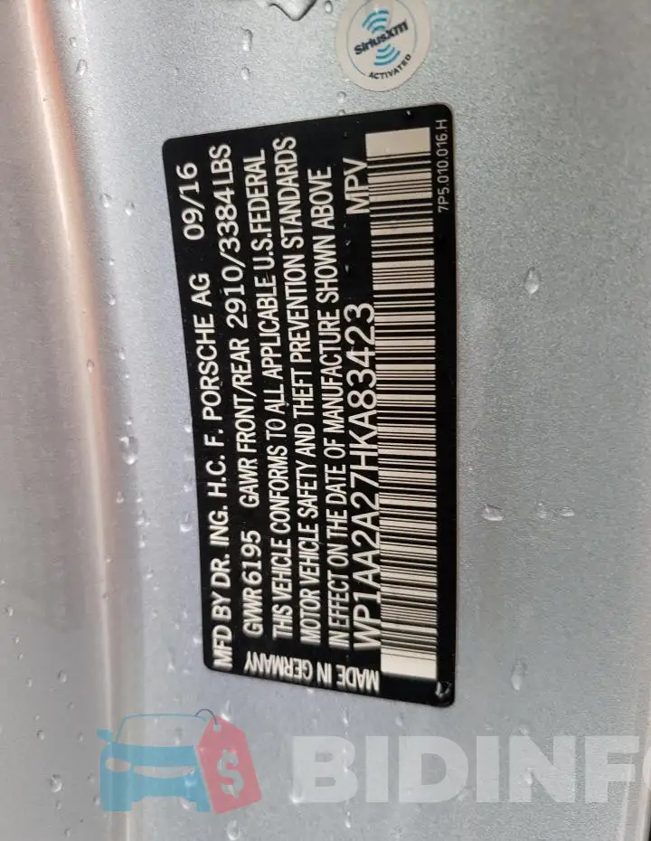 WP1AA2A27HKA83423 Photo# 13