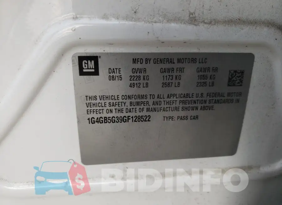1G4GB5G39GF128522 Photo# 12