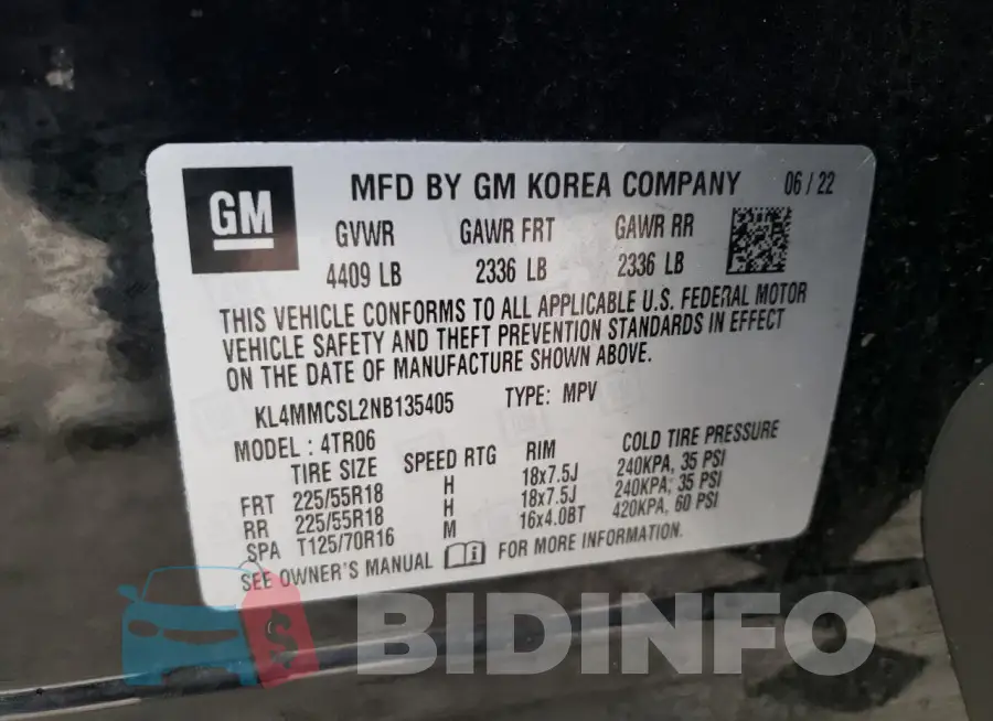 KL4MMCSL2NB135405 Photo# 12