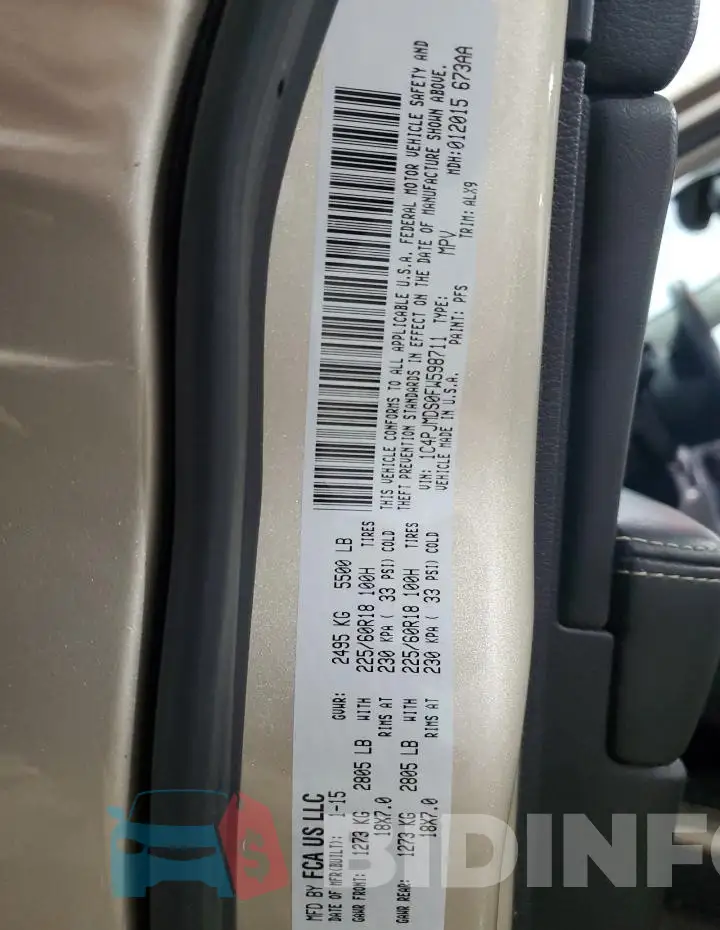 1C4PJMDS0FW598711 Photo# 14