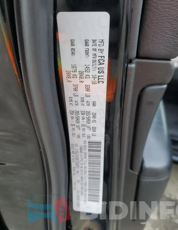 1C4RJFAG9KC562872 Photo# 13