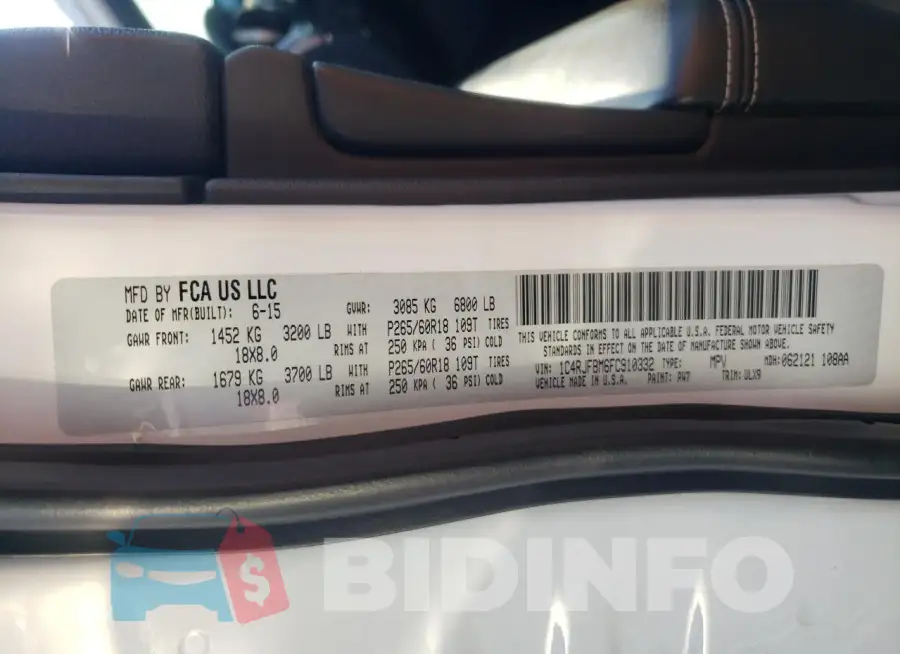 1C4RJFBM6FC910332 Photo# 12
