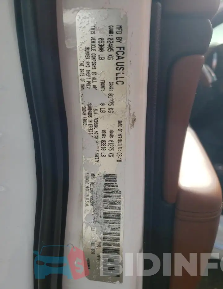 1C4RJFJTXKC592430 Photo# 13