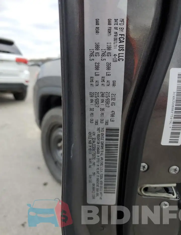 3C4NJDDB9KT759791 Photo# 13