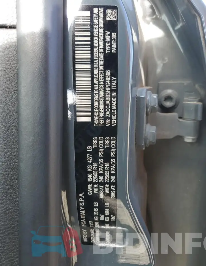 ZACCJABB3HPG48596 Photo# 12