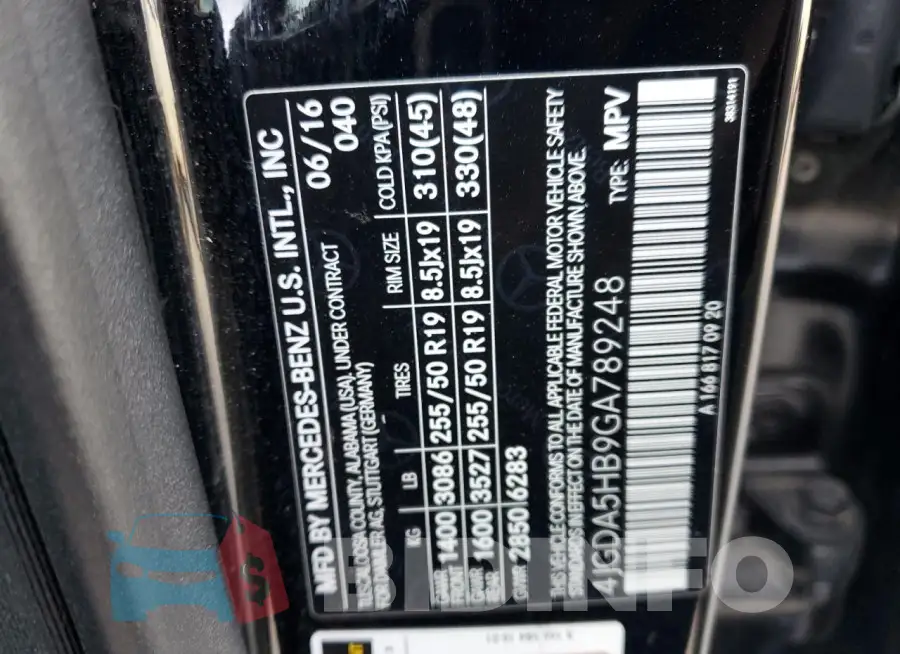 4JGDA5HB9GA789248 Photo# 13