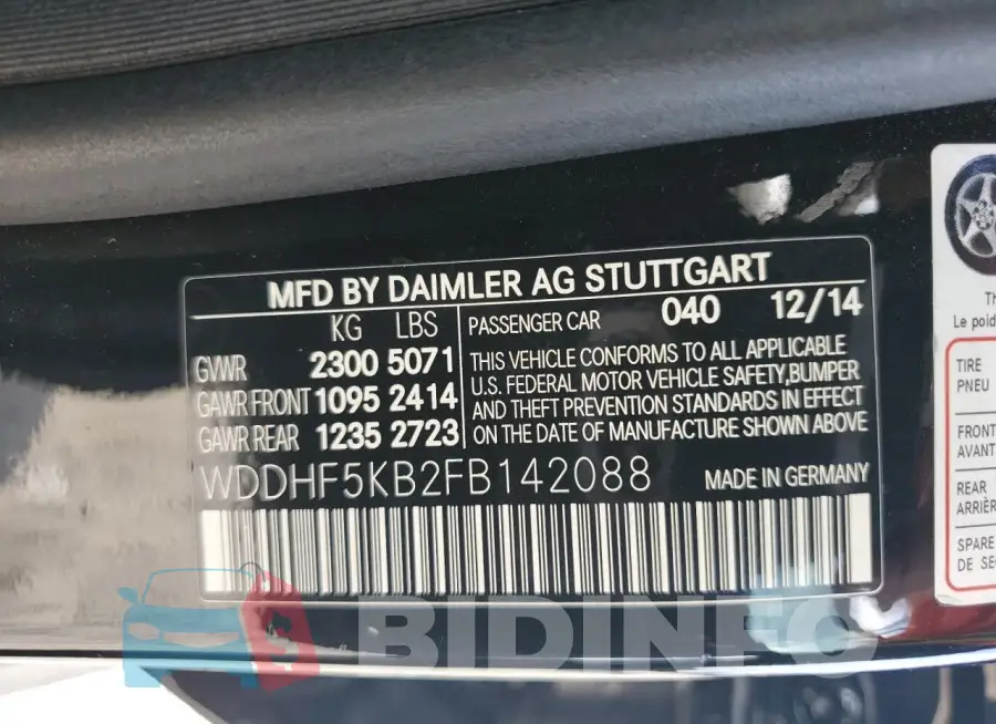 WDDHF5KB2FB142088 Photo# 13