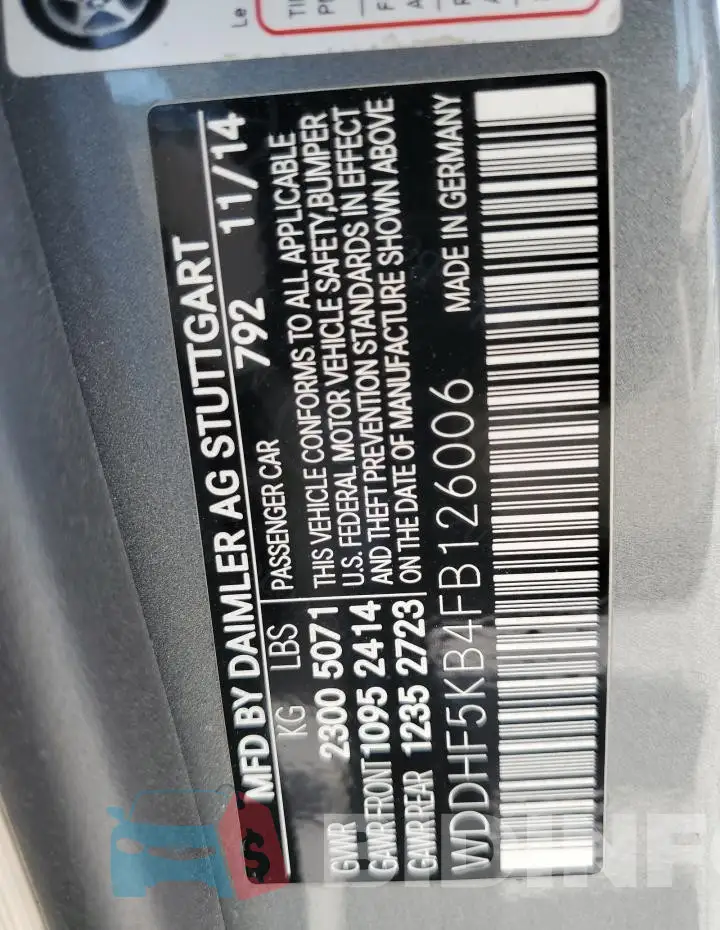 WDDHF5KB4FB126006 Photo# 12