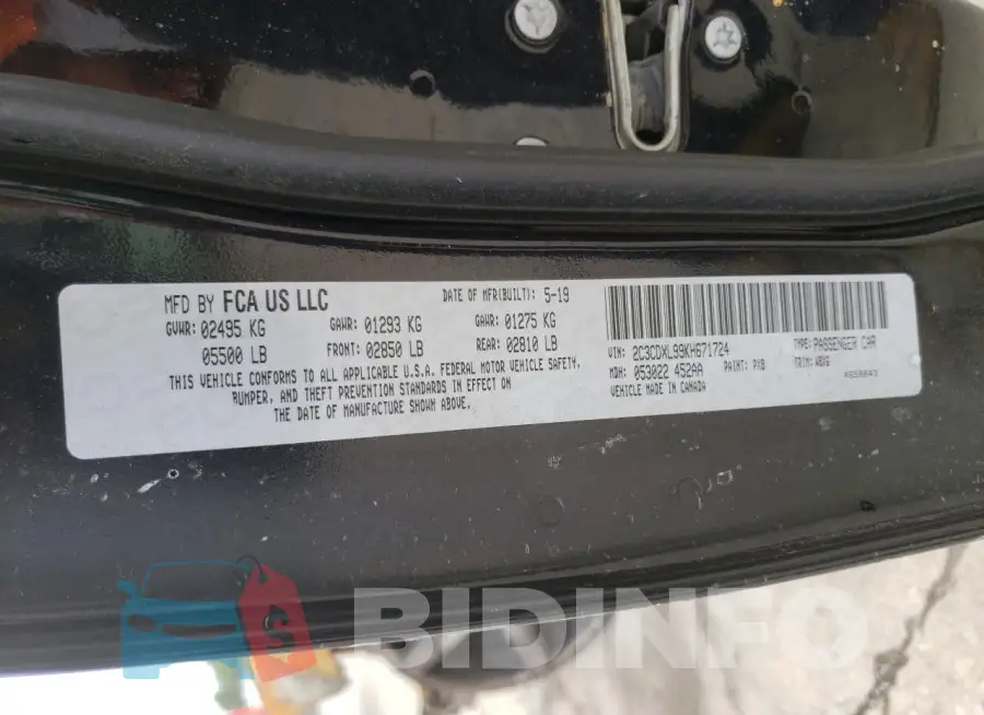 2C3CDXL99KH671724 Photo# 12