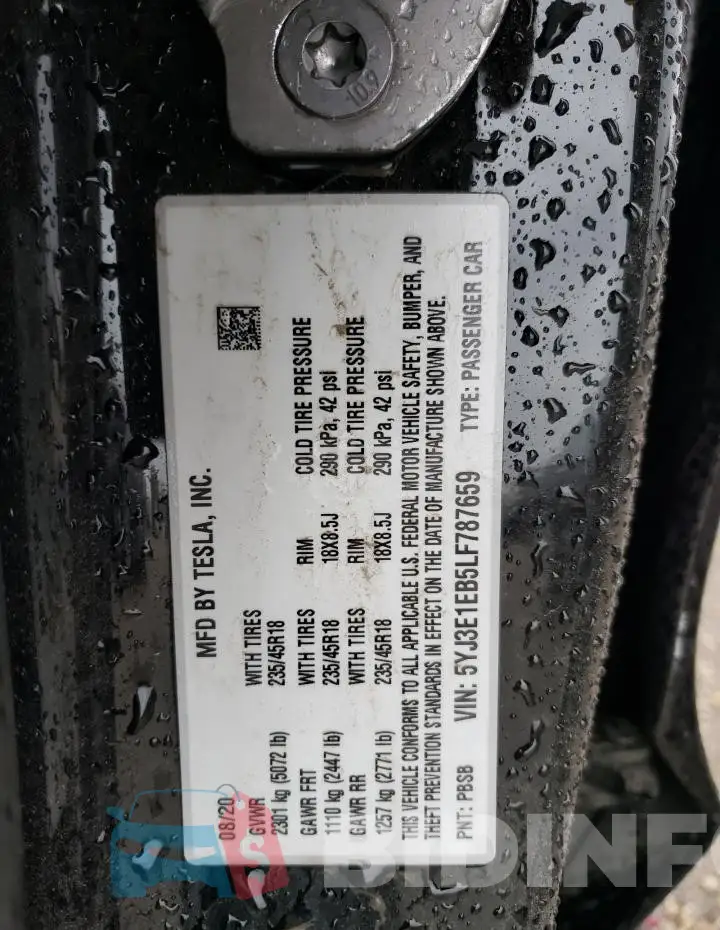5YJ3E1EB5LF787659 Photo# 13