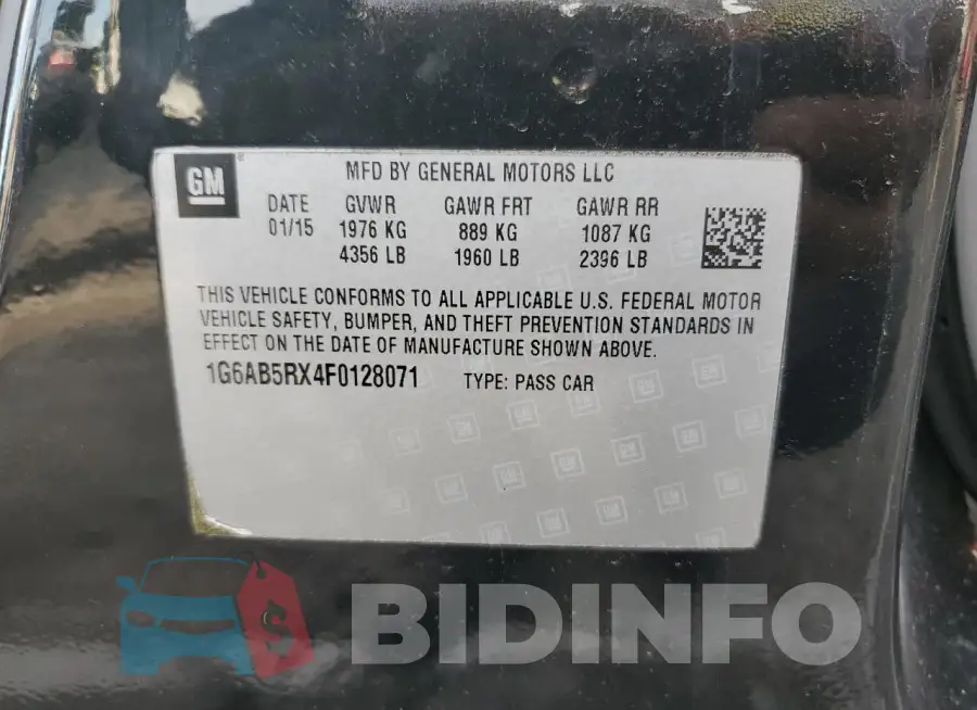 1G6AB5RX4F0128071 Photo# 12
