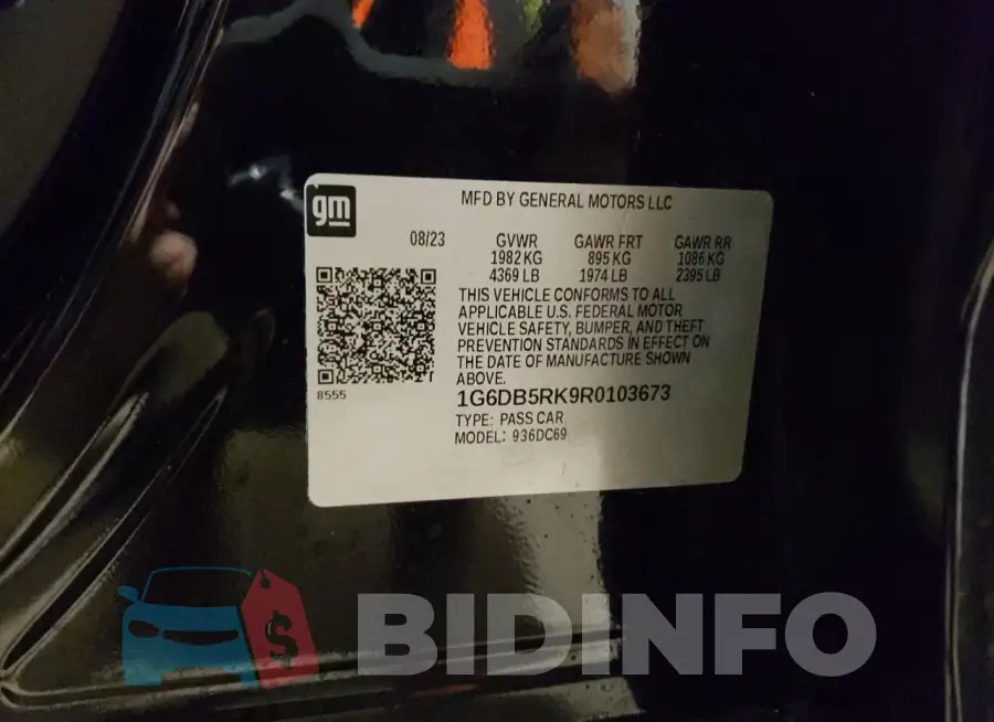 1G6DB5RK9R0103673 Photo# 13