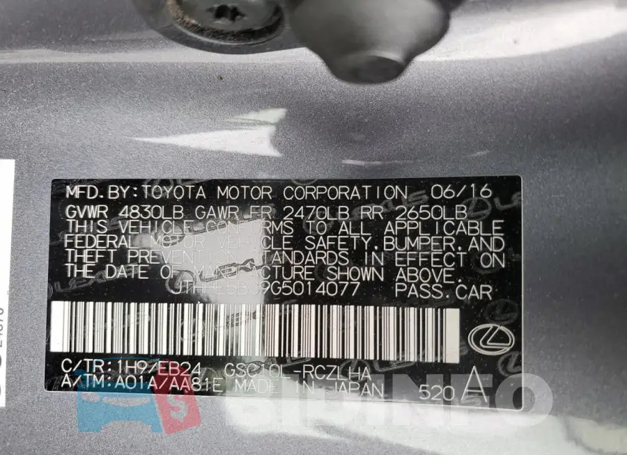 JTHHE5BC9G5014077 Photo# 13