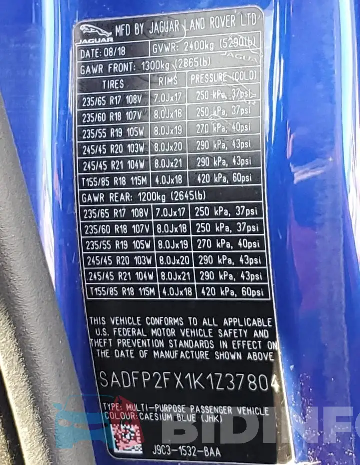 SADFP2FX1K1Z37804 Photo# 13