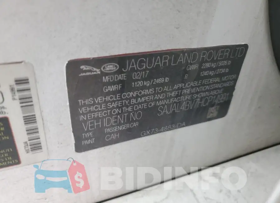 SAJAL4BV7HCP14991 Photo# 12