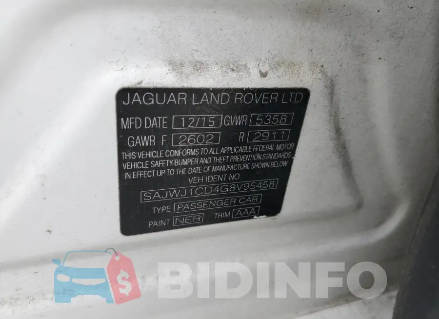 SAJWJ1CD4G8V95458 Photo# 12
