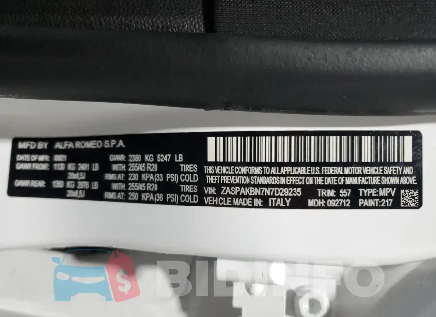 ZASPAKBN7N7D29235 Photo# 13