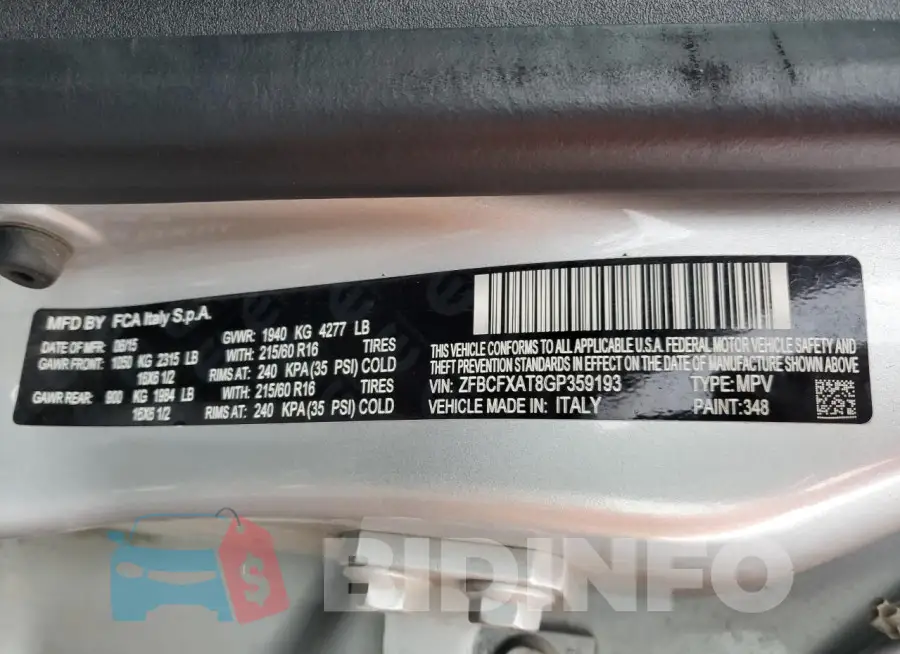 ZFBCFXAT8GP359193 Photo# 12
