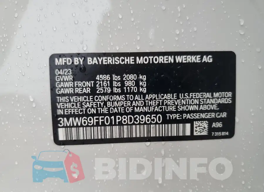 3MW69FF01P8D39650 Photo# 13