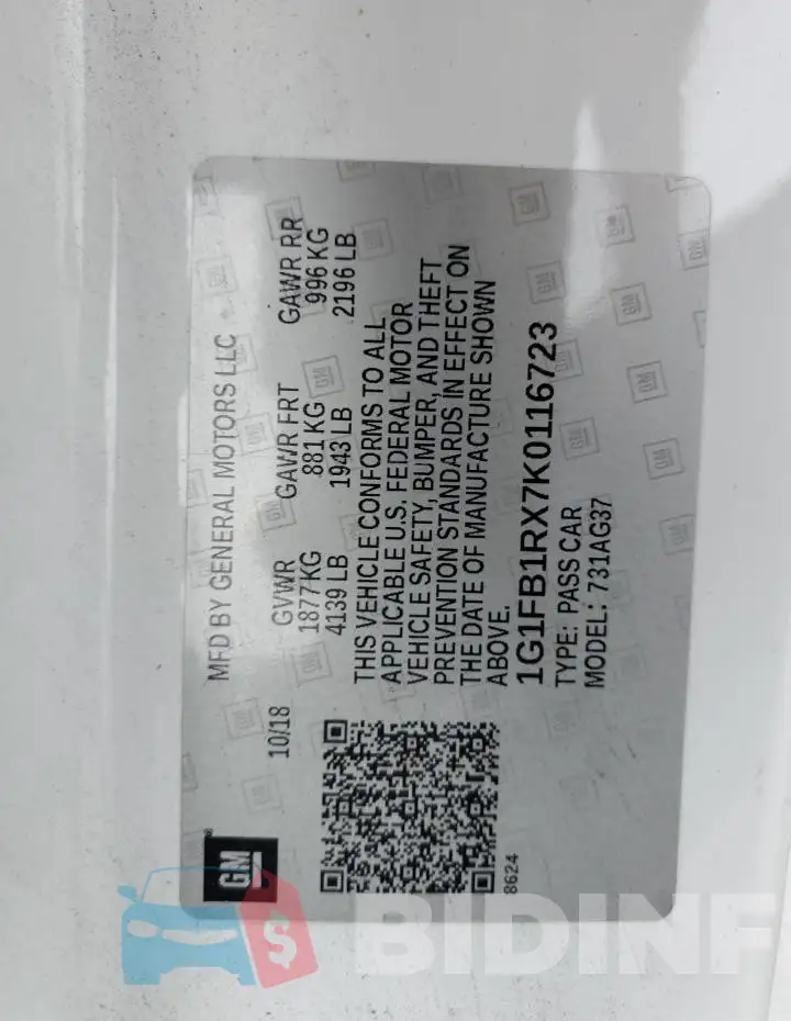 1G1FB1RX7K0116723 Photo# 12