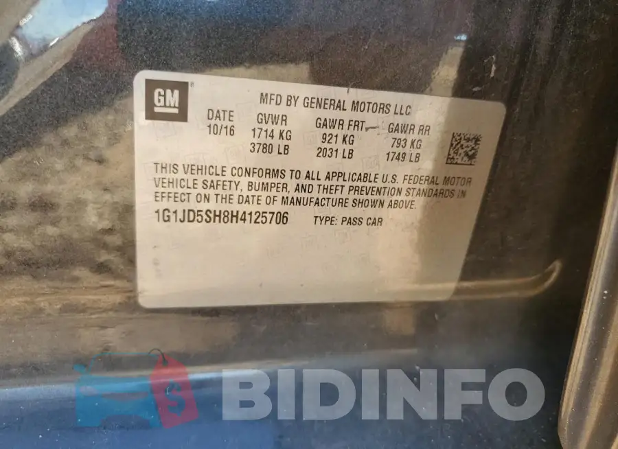 1G1JD5SH8H4125706 Photo# 12