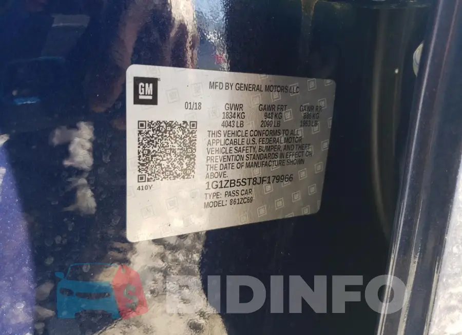 1G1ZB5ST8JF179966 Photo# 12