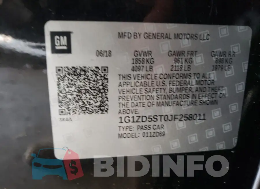 1G1ZD5ST0JF258011 Photo# 12