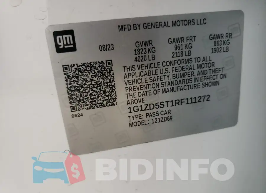 1G1ZD5ST1RF111272 Photo# 13