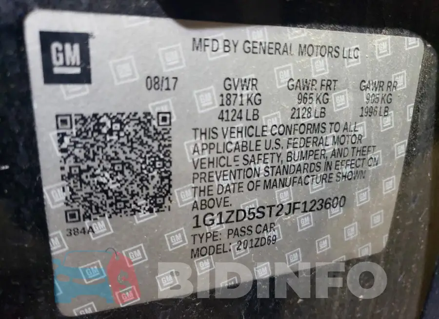 1G1ZD5ST2JF123600 Photo# 12