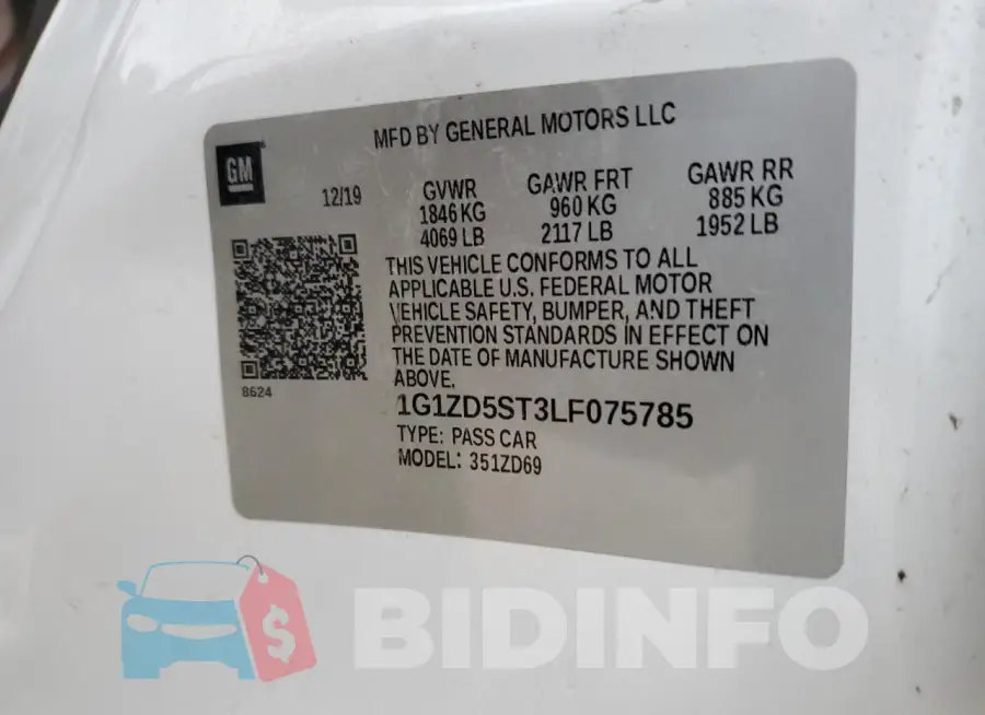 1G1ZD5ST3LF075785 Photo# 12