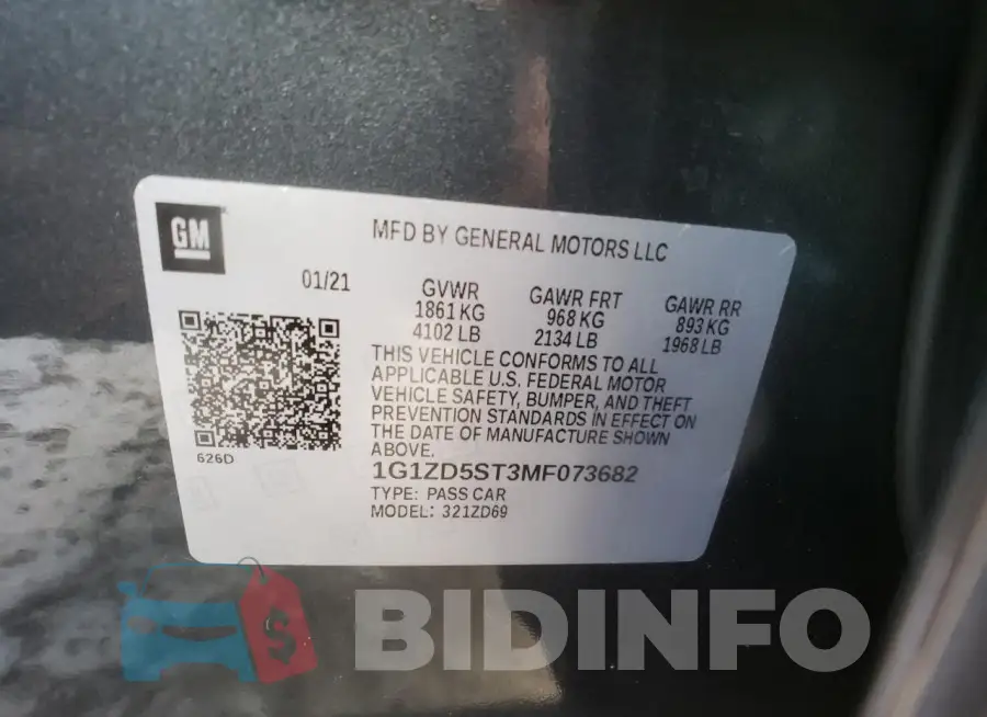 1G1ZD5ST3MF073682 Photo# 12
