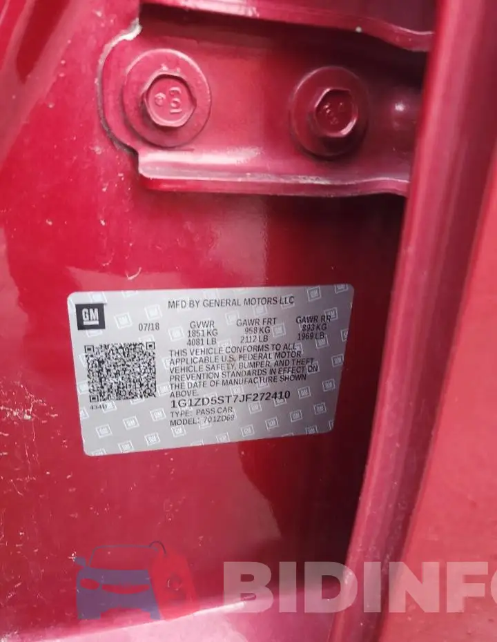1G1ZD5ST7JF272410 Photo# 12