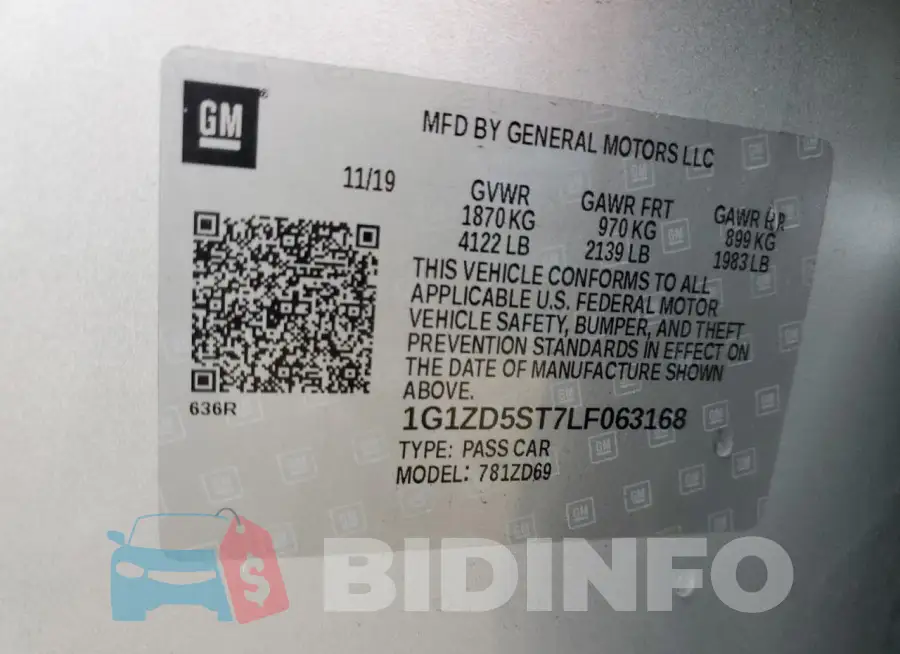 1G1ZD5ST7LF063168 Photo# 12