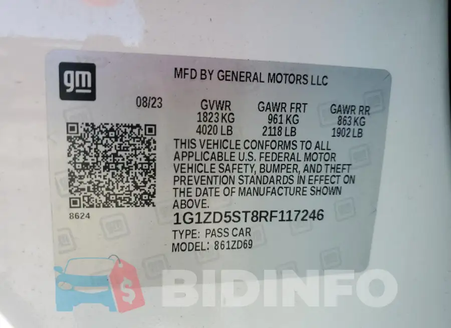 1G1ZD5ST8RF117246 Photo# 13